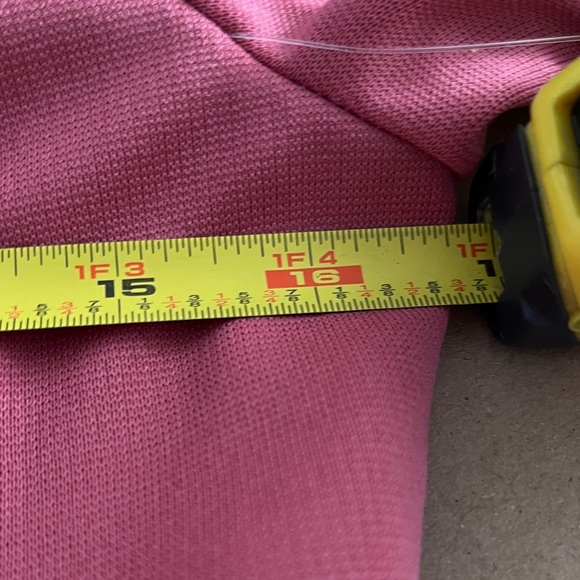 Vintage 70s Pink Prairie Cottage Lace Bib Long-sleeved Dress - Picture 7 of 12